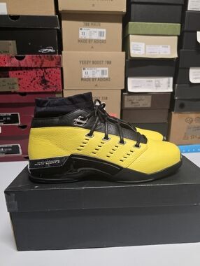 Jordan SoleFly x Air Jordan 17 Retro Low Reverse Lightning Black Yellow AJ7321-…